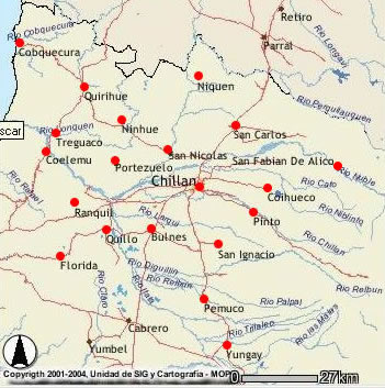 MAPA  REGION, VER TODAS LAS COMUNAS CON SITIO WEB,(pinchar sobre boton de Comuna )